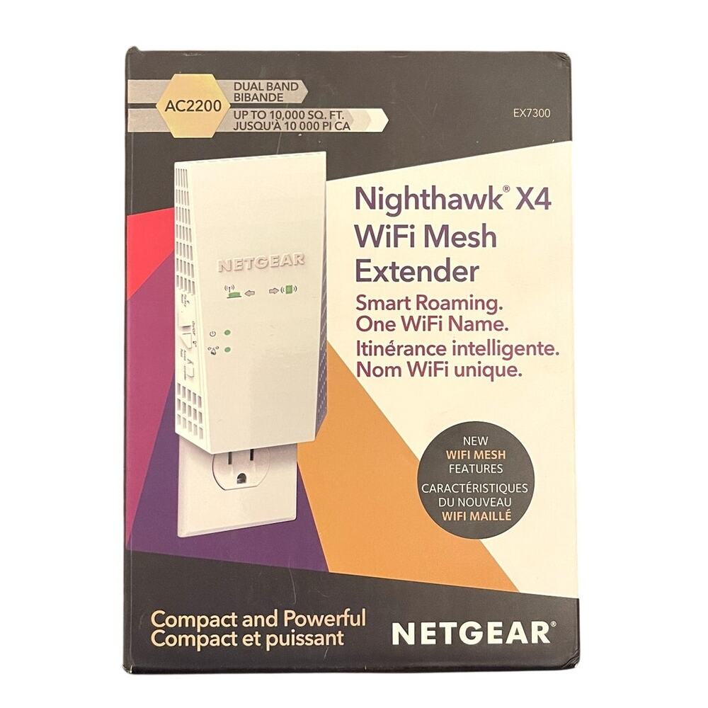 NETGEAR Nighthawk X4 EX7300v2 AC2200 WiFi Mesh Range Extender Dual Band